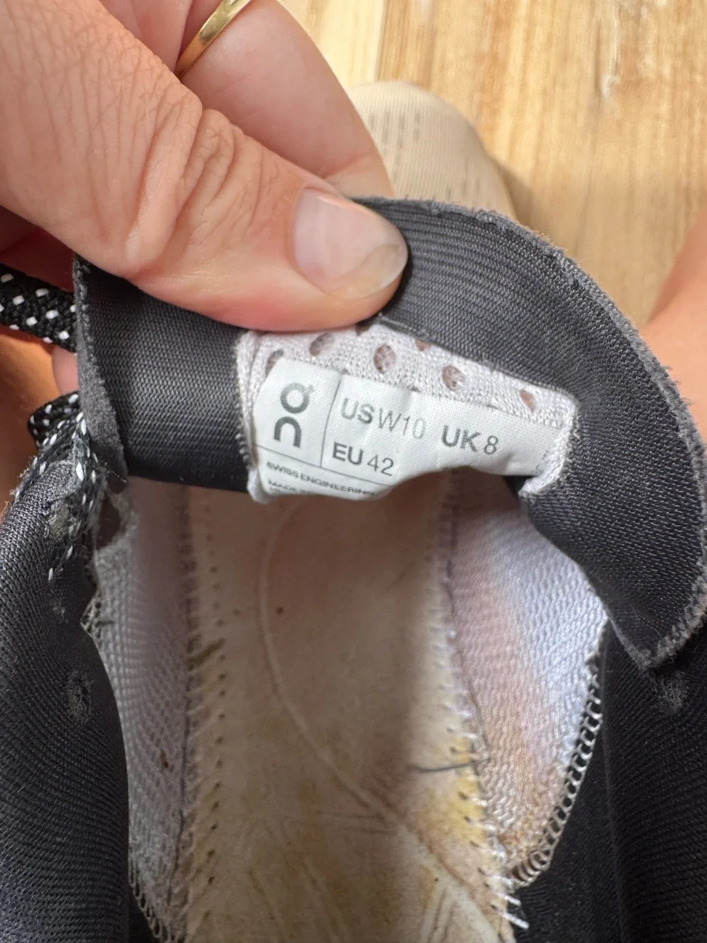 OnCloud Running Shoes in Cream, Orange, Black and Pink